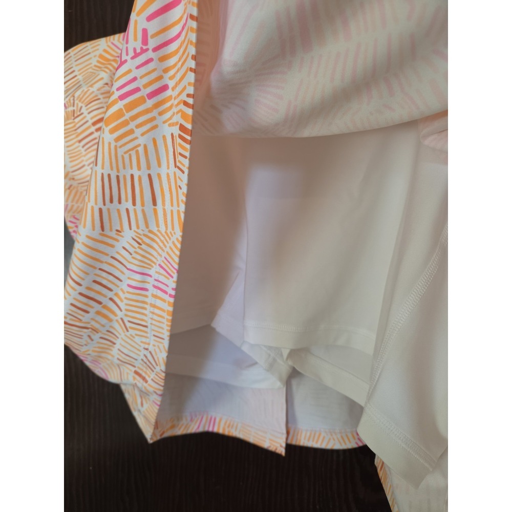 Nike Golf Dri-Fit Skort Women's Orange Pink Print Athletic Tennis Skirt XL EUC - Picture 6 of 8